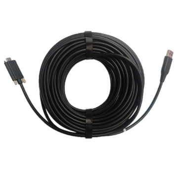 超柔AOC USB3.0 Type-C数据线，Type-C male(螺钉)转A male，10米，机械臂场合